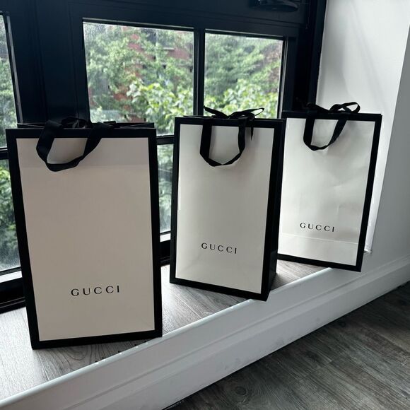 Gucci Shopping Bag  Bundle  Qty 3 - Picture 1 of 8